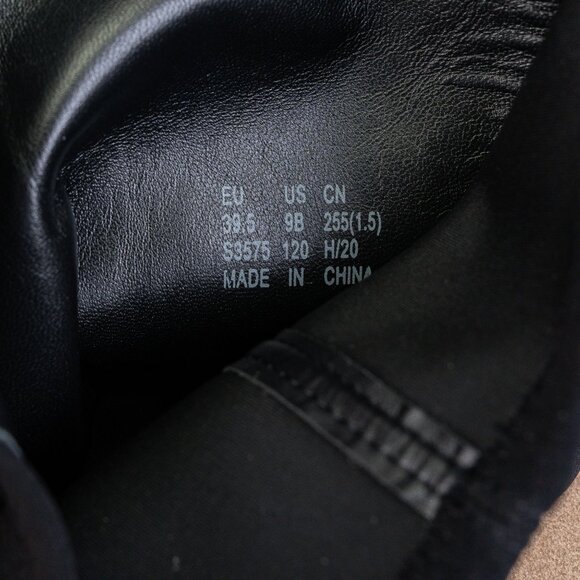 Stuart Weitzman Wmn Keelan Black Leather Stretch Dress Office Knee boots sz 9 - Picture 8 of 10